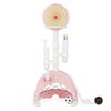 Costway 6in1 Kid Basketball Hoop 8 Height Multi Game Activity-Pink