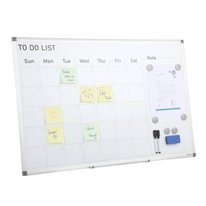 Vevor 61x91.5cm Magnetic Whiteboard White Dry Erase Board Wall Mounted for Office
