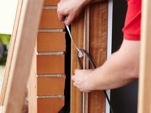 DIY Step Image - How to seal a window . Blob storage upload.