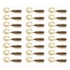 3x 8PK 2.5In Rapala Crush City Soft Plastic Curly Tail Lures - Bloodworm UV