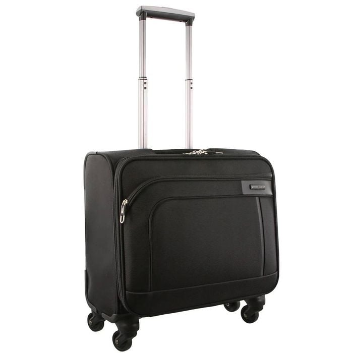 Pierre Cardin 4-Wheel Mobile Office/Cabin Case Travel Luggage Suitcase Black
