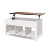Costway 105x52x48cm Coffee Center Table Sofa Side Table W/lift Top End Table White