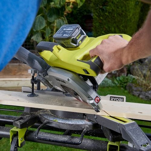 Ryobi 18V ONE 216mm Sliding Mitre Saw Tool Only Bunnings Australia