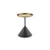 Seek and Ramble Lloyd Round Side Table Gold & Black
