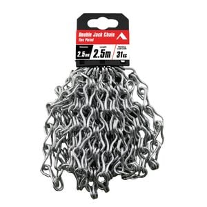 Pinnacle 2.5mm x 2.5m Zinc Plated Double Jack Chain