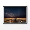 Wooden Bridge, Meadow under Sky   Print 100% Australian Made 120x90cm  (Poster)