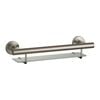 evekare Brushed Nickel Bath Shelf With Grab Rail