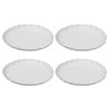 Ladelle Marguerite 4 Piece Side Plate Set - White