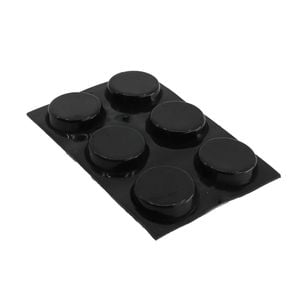Surface Gard 18mm Black Round Floor Protection - 6 Pack