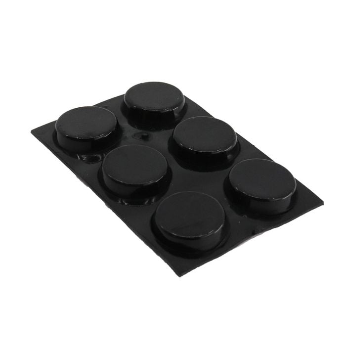 Surface Gard 18mm Black Round Floor Protection - 6 Pack
