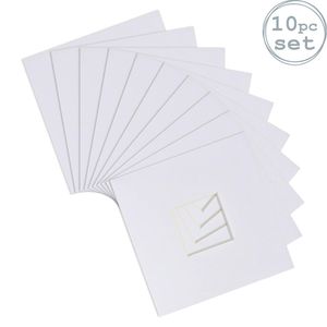 10x Picture Photo Mounts - To Fit Frame Size 6 X 6" For Image Size 2 X 2"