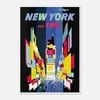 Galrie New York Vintage Travel Poster: A Timeless Tribute to NYC's Iconic Landmarks Décor, Poster Only, 70 x 100cm (28 x 40inch)