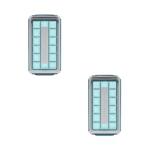 2PK Icebreaker Pop Silicone Ice Maker 2.0 - Clear Water Blue