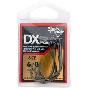 Black Magic DX Point PTFE Coated Fishing Hook Small Pack 6/0