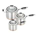 Scanpan Coppernox 3pc Saucepan Set