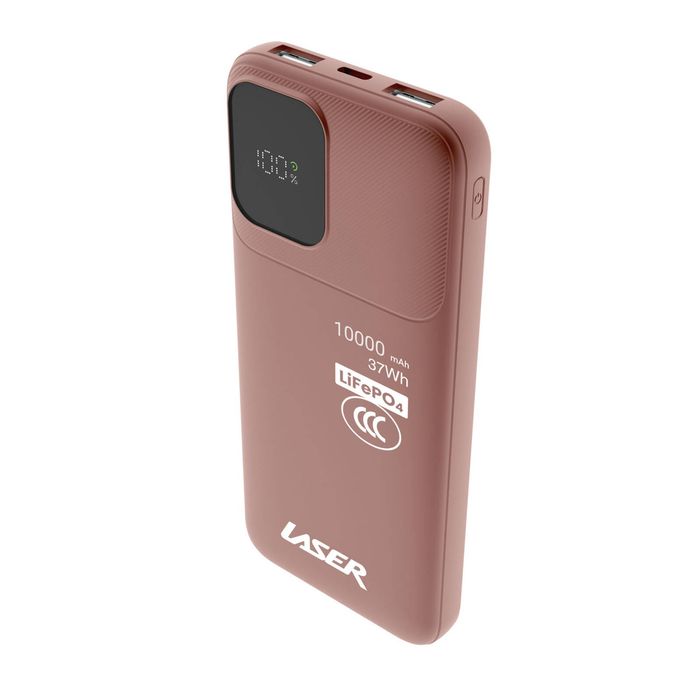 Laser 10000mAh LiFePO4 20W USB-C PD Power Bank (Clay)