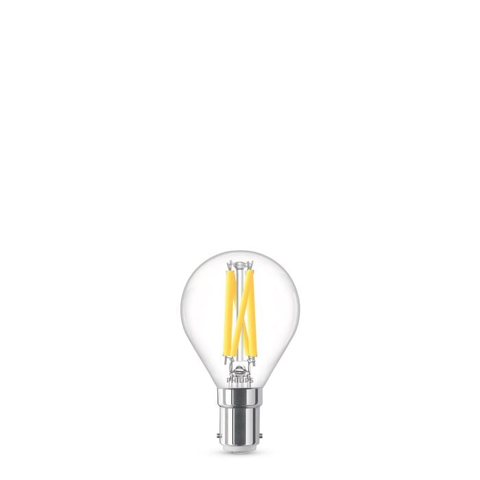 Philips B15 LED 470Lm Warm White Dimmable 3.5W Filament Lustre