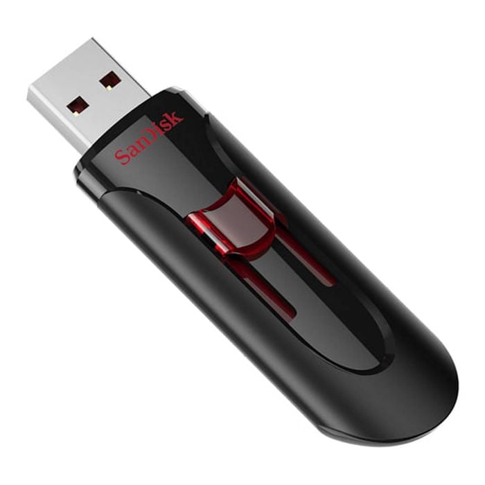 SanDisk UFM 128GB USB-CRUZER GLIDE 3.0 USB Flash Drive USB-A Black, Red [SDCZ600-128G-G35]