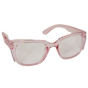 Bolle Safety Pink Crystal Frame STKS 410 Clear Lens Platinum Safety Glasses