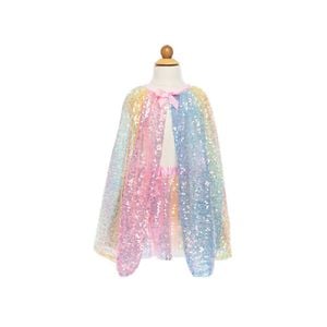 Great Pretenders Ombre Sequins Cape Size 4-6 Kid/Girls Party Costume 4y+