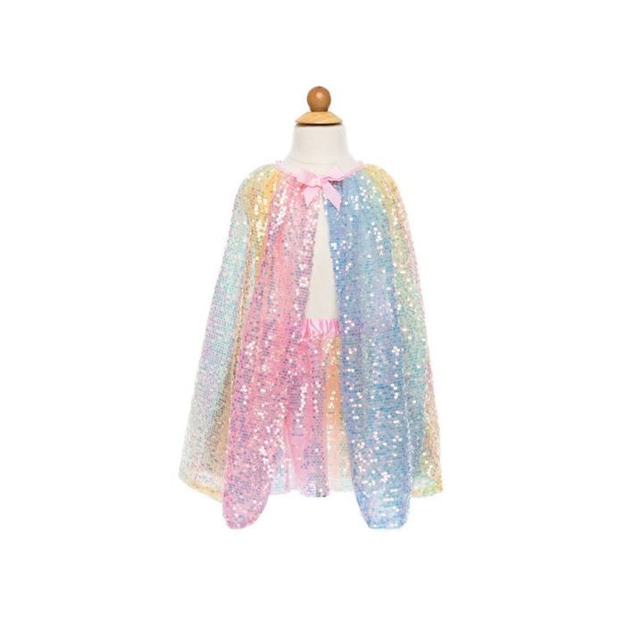 Great Pretenders Ombre Sequins Cape Size 4-6 Kid/Girls Party Costume 4y+