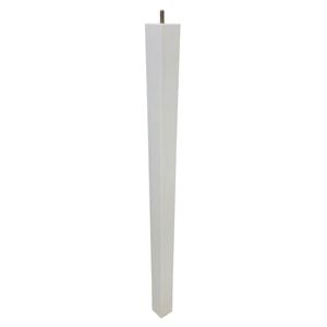 Adoored 53 - 40 x 730mm White Square Tapered Pine Furniture Leg