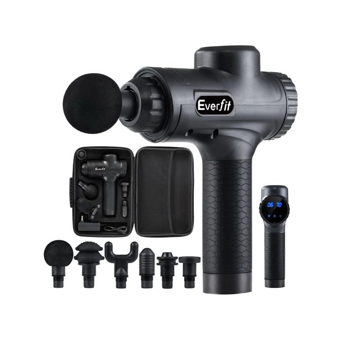 Massage Gun Electric Massager Vibration Muscle Therapy Black