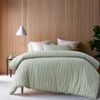 Vintage Design Homewares Reflections Sage Cotton Quilt Cover Set