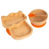 Tiny Dining 3pc Bamboo Llama Baby Feeding Set with Suction Cup