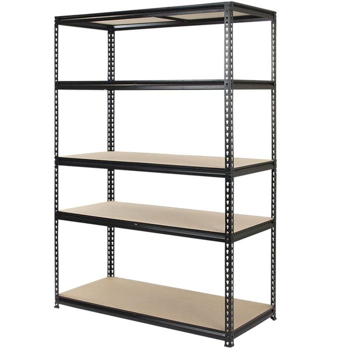 Pinnacle 1830 x 1200 x 540mm Gloss Black 5 Tier Adjustable Shelving Unit