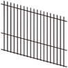ProtectorAl 1201 - 2400 x 1800mm Black Raked Up to 15º Batten Pool Fence Panel - Black