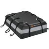 Costway Car Rooftop Cargo Carrier Rooftop Luggage Bag for All Vehicles Soft Roof Bag-Grey
