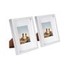 Nicola Spring 8" x 10" White 3D Box Photo Frames - 4" x 6" Mount - Pack of 2
