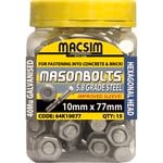 Macsim Fasteners 10 x 77mm Galvanised Sleeve Anchor - 15 Pack