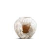 SOGA 21x22cm Ceramic Vase – Gradient White
