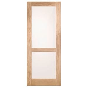 Corinthian Moda Translucent Glass White Oak Internal Door AMODG8 - 820mm x 2040mm x 35mm