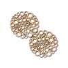 2pc Nord Deco Wooden Coaster Kitchen Decor 10x10cm - Circles