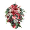 Lifebay Candy Cane Christmas Wreath Red & White Ornament