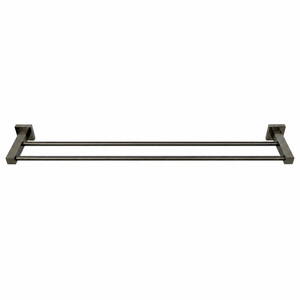 Barelli Piazza Double Towel Bar 90cm Gun Metal grey