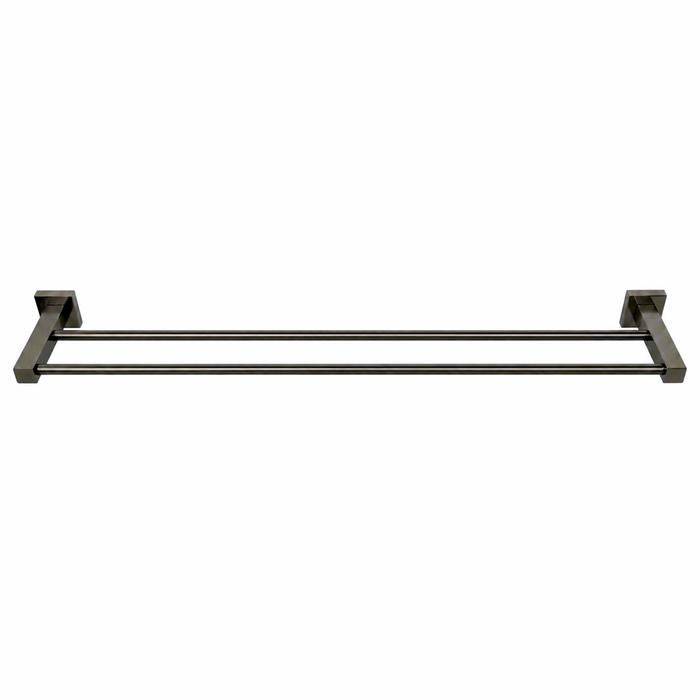 Barelli Piazza Double Towel Bar 90cm Gun Metal grey