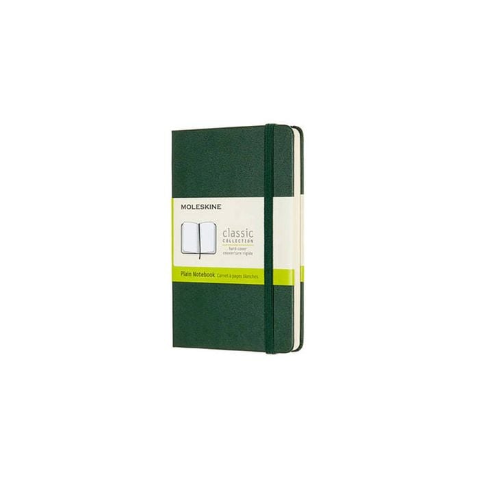 Moleskine Classic Hardcover Writing Pocket Notebook/journal Plain Myrtle Green