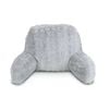 Easyrest Microchip Grey Soft & Silky Faux Fur Backrest Pillow