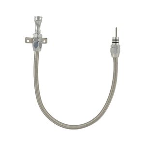 Cal Custom Flexible Transmission Dipstick Ford AOD, Firewall Mount