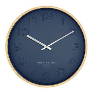 One Six Eight London Bella Ocean Blue 53cm Silent Wall Clock