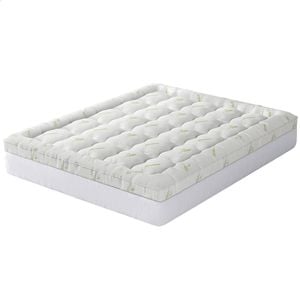 STARRY EUCALYPT Bamboo Fibre Pillowtop Mattress Topper King Single 7.5cm