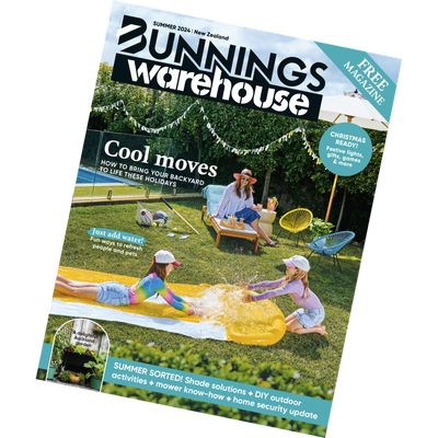Bunnings Summer magazine front cover.