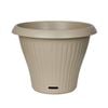 Northcote Pottery Ribbed Self Watering Round Pot Sand 50x38cm - 50cm