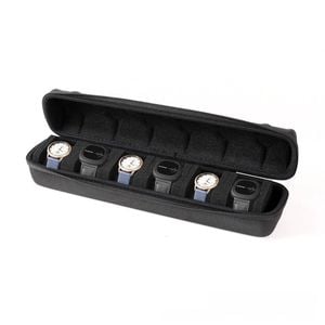 Catzon Watch Travel Roll Case Box With Soft Protective Pillow-6slot
