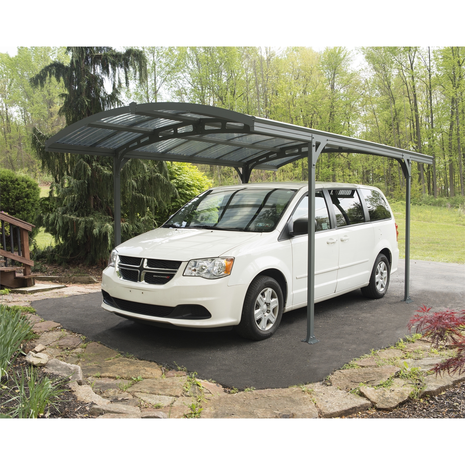 Palram 2.39 x 4.95 x 2.8m Atlas Carport Kit