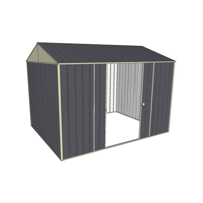 Build-a-Shed 2.3 x 3 x 2.3m Gable Double Sliding Side Door Shed - Grey